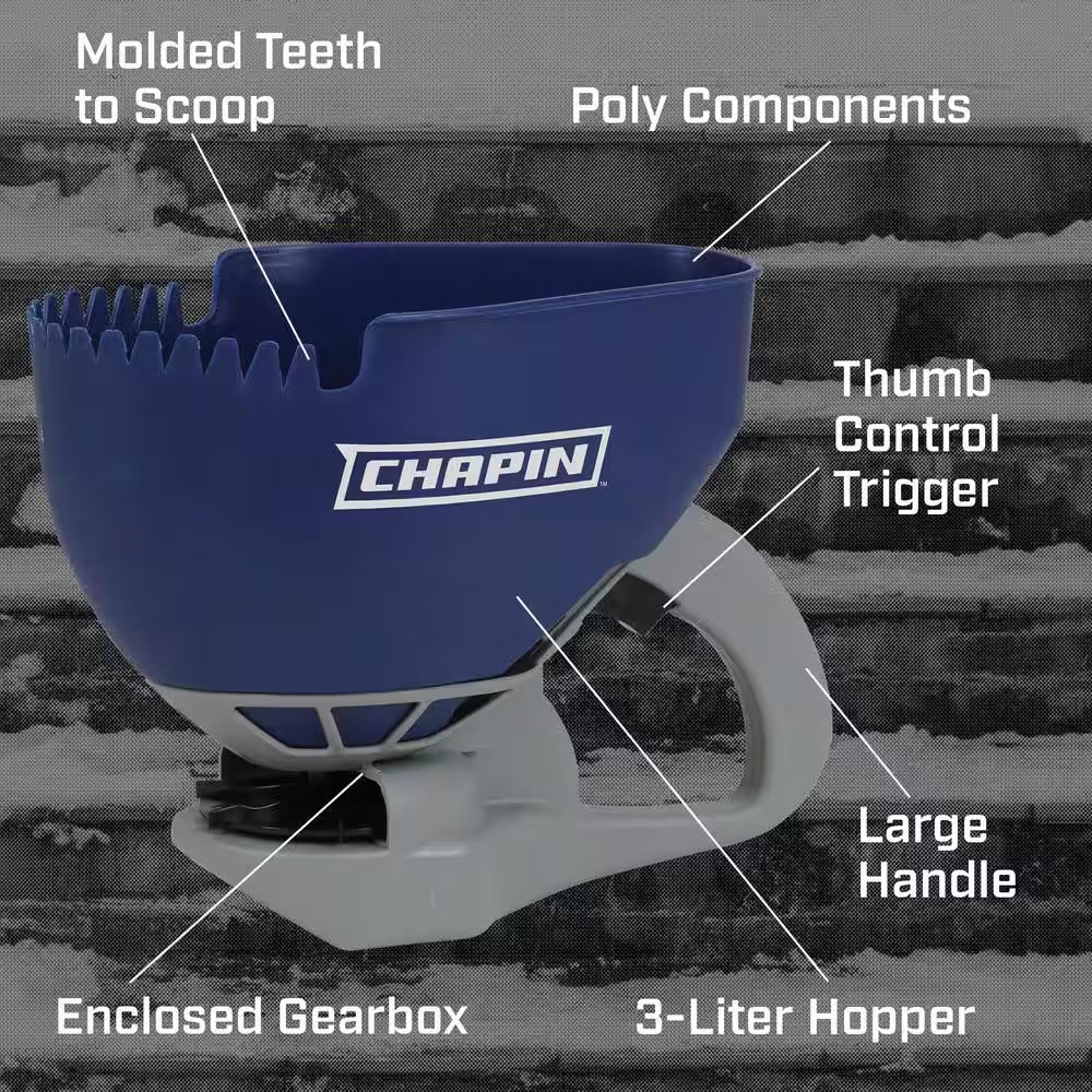 0.8 Gal./3 L Hand Crank Salt Spreader