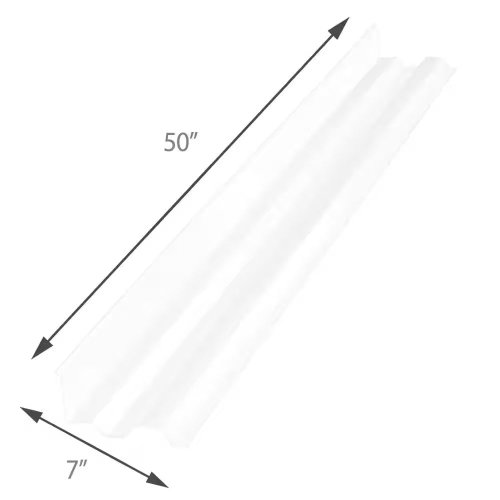 4 Ft. Polycarbonate Side Ridge Flashing in Clear