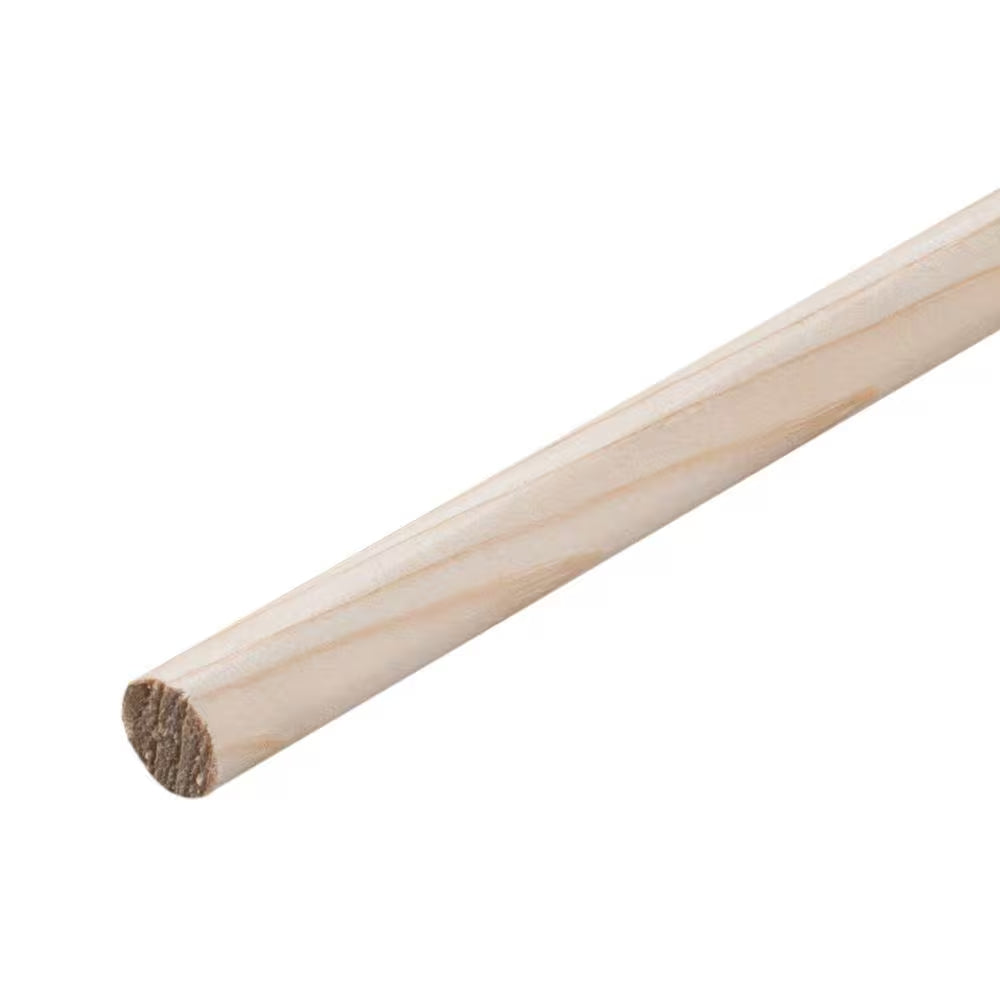 5/8 In. X 48 In. Raw Wood round Dowel