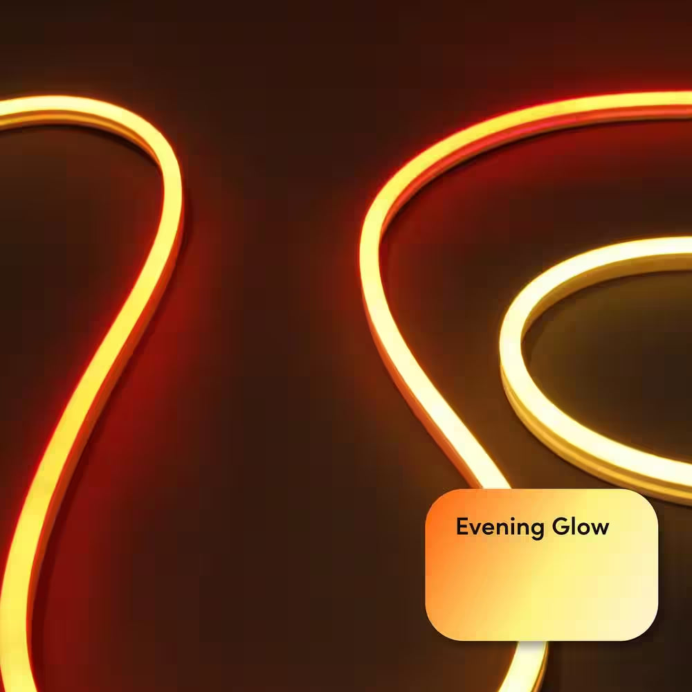 16 Ft. Smart Multi-Color RGBW Wi-Fi Plug-In Neon Flex Integrated LED Strip Light Works with Alexa/Google/Homekit/Siri