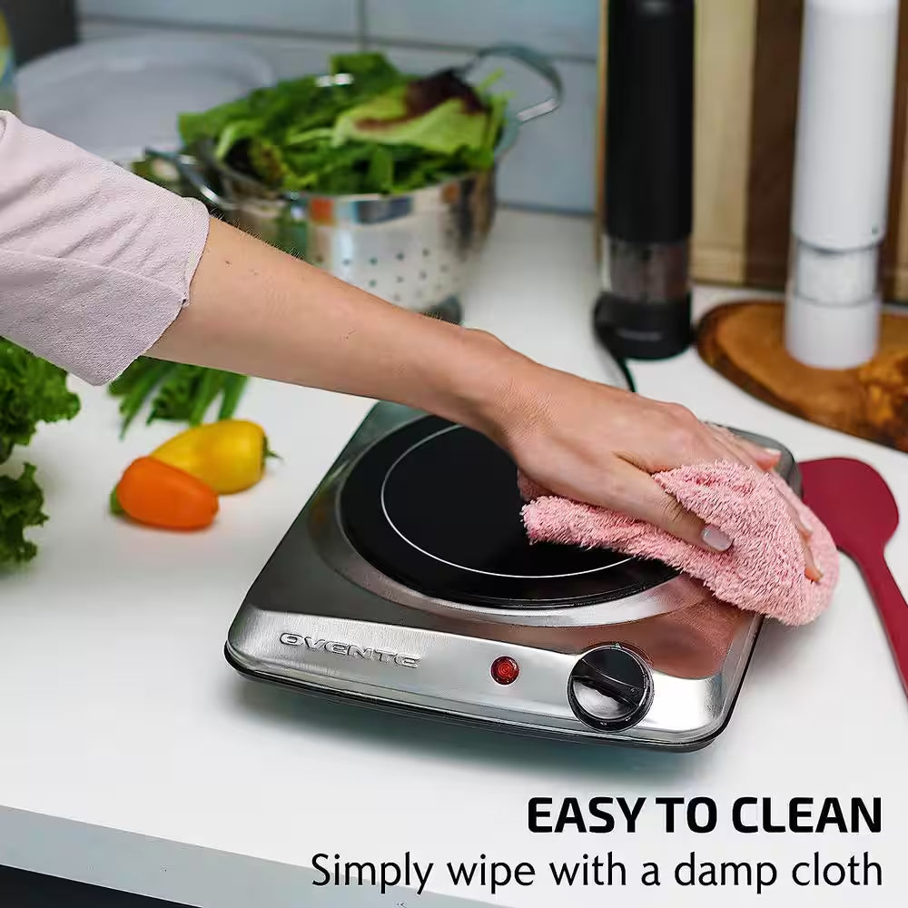 Single Infrared Burner 7 In. Silver Hot Plate