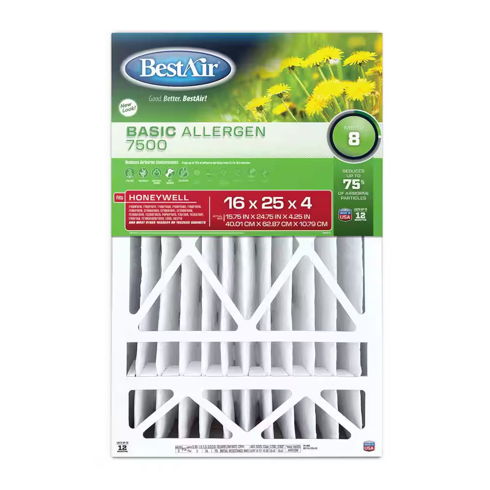 16 X 25 X 4 Honeywell FPR 4 Air Cleaner Filter