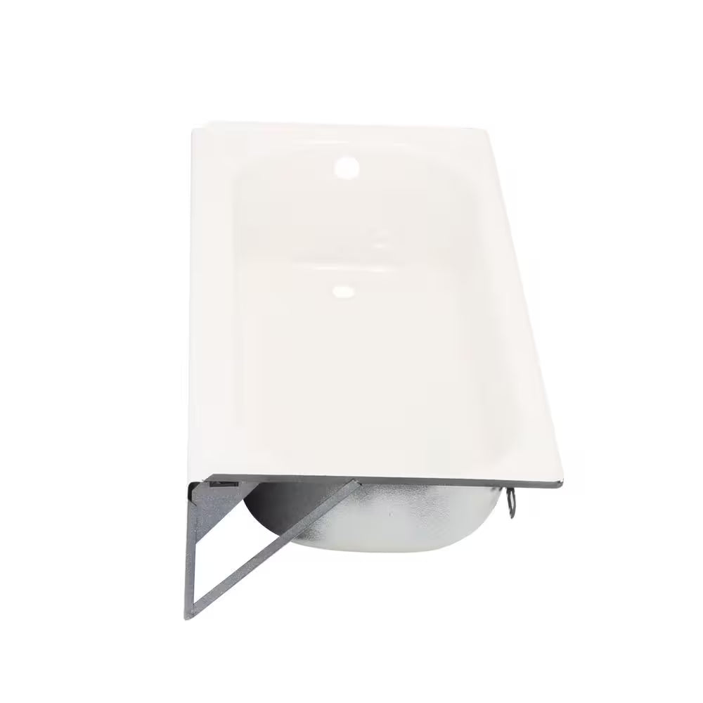 Aloha 60 In. X 30 In. Alcove Soaking Bathtub with Left Drain in White