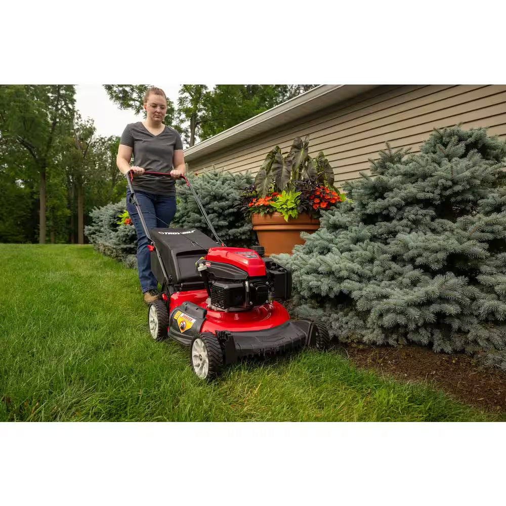 21 In. 163Cc OHV Engine Push 3-In-1 Gas Walk behind Lawn Mower with Tri-Action Cutting System