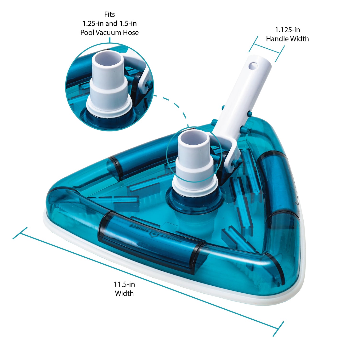 11 Swivel -Handle Pool Vacuum Head