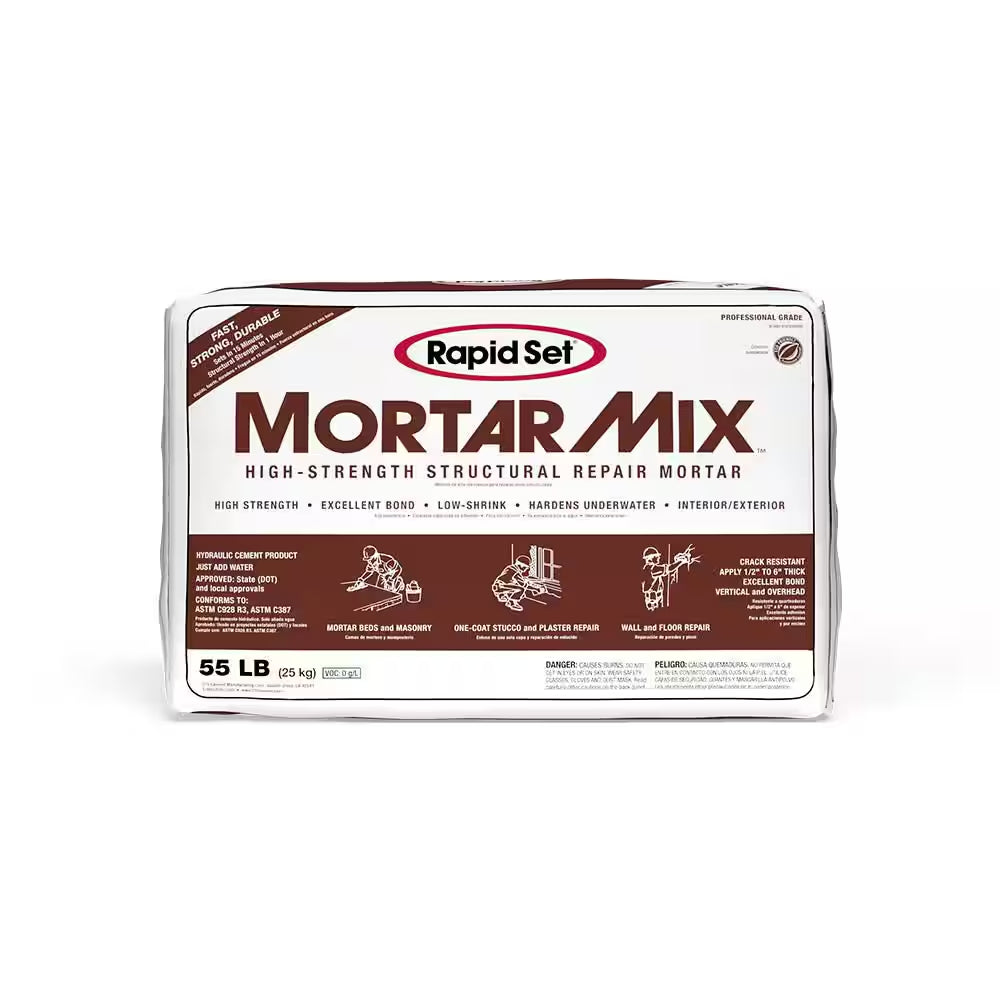 55 Lbs. High-Performance, Fast-Setting Mortar Mix