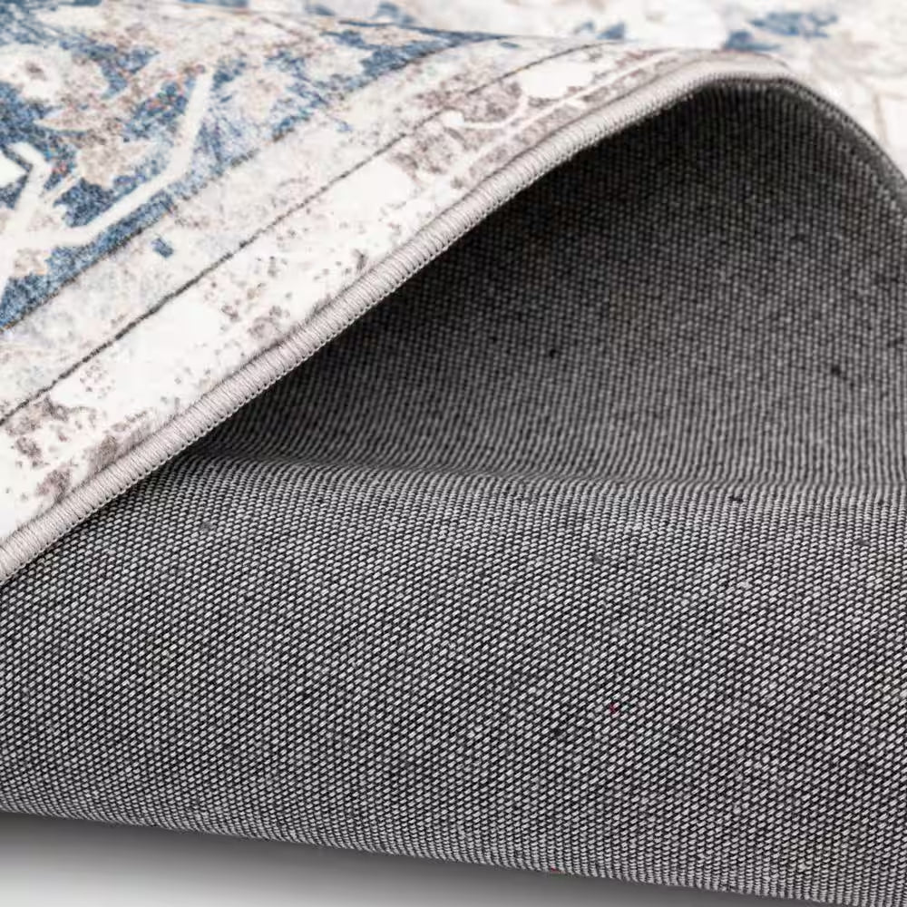 Silky Medallion Multi 2 Ft X 7 Ft Medallion Polyester Runner Rug