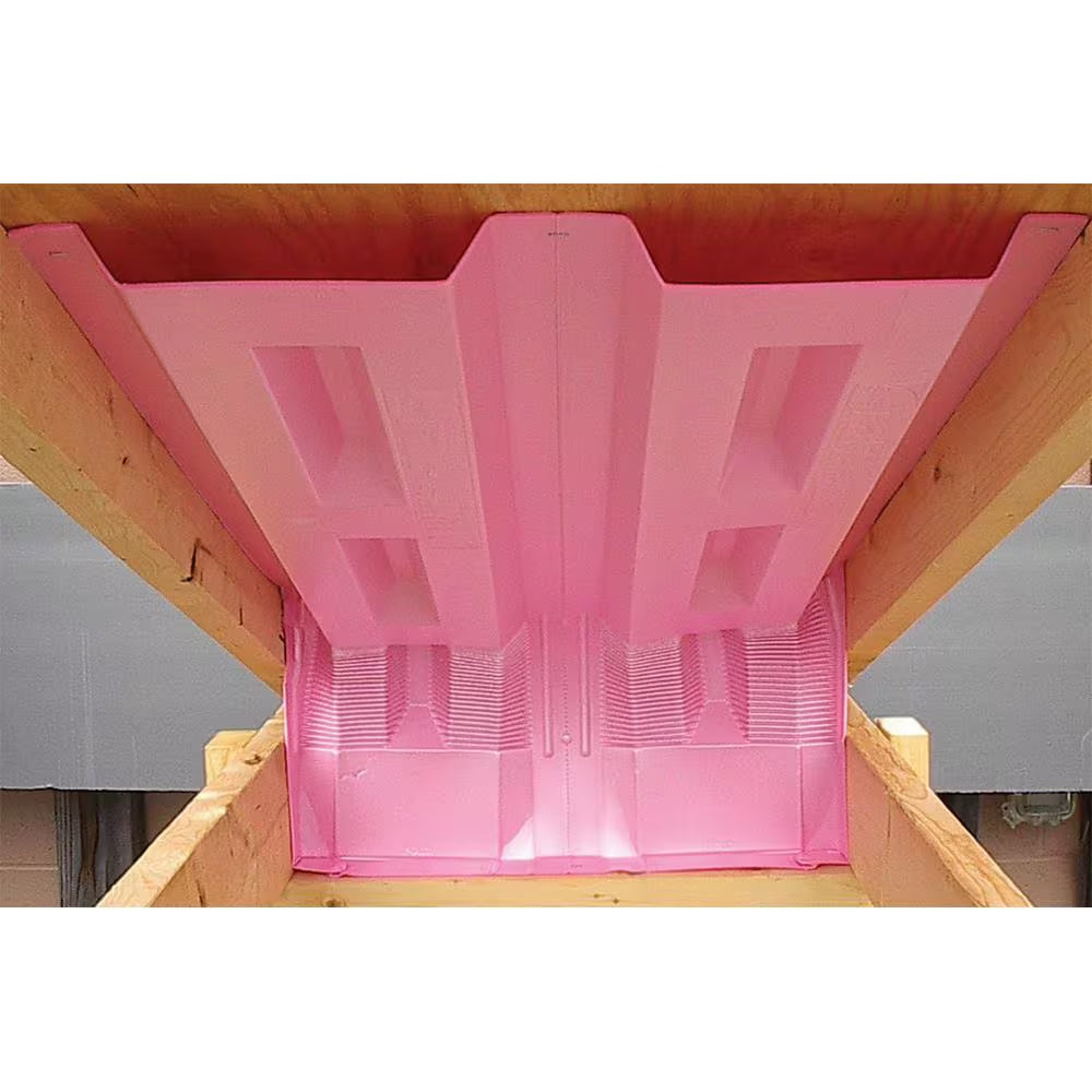 Under Raft Insulation Raft-R-Mate 22-1/2 In. X 4 Ft. Attic Insulation Rafter Baffle Proper V ...