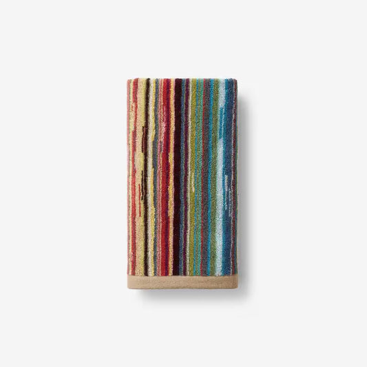 Rhythm Multicolored Striped Cotton Single Hand Towel