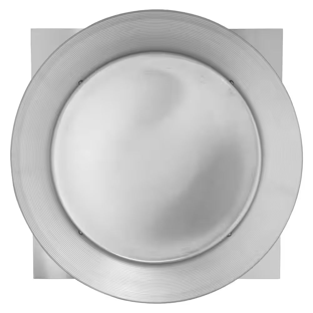 Keepa Vent 10 In. Dia 78 Sq. In. NFA Aluminum Finish Static Roof Vent for Flat Roofs with 11 In. High Collar