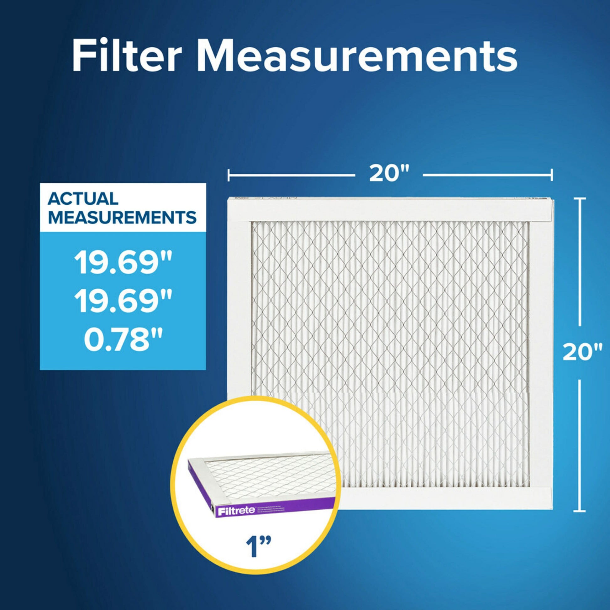 20 X 20 X 1 MERV 12 1500 MPR Allergen, Bacteria and Virus Electrostatic Pleated Air Filter 2 -Pack