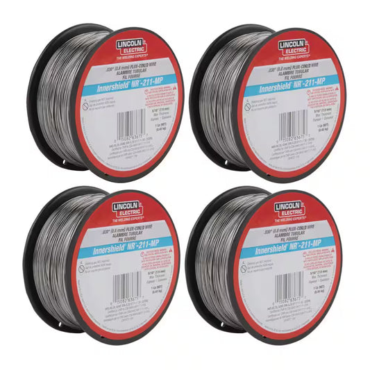0.030 In. Innershield NR211-MP Flux-Core Welding Wire for Mild Steel (Four 1 Lb. Spools)