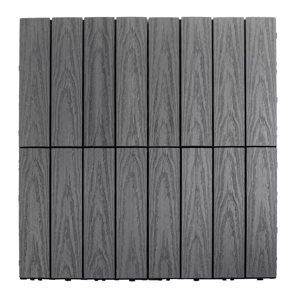 Ultrashield Naturale 1 Ft. X 2 Ft. Quick Deck Outdoor Composite Deck Tile in Westminster Gray (20 Sq. Ft. per Box)
