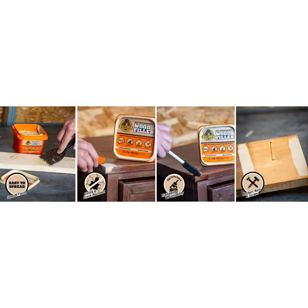 16 Oz. Natural Wood Filler Tub