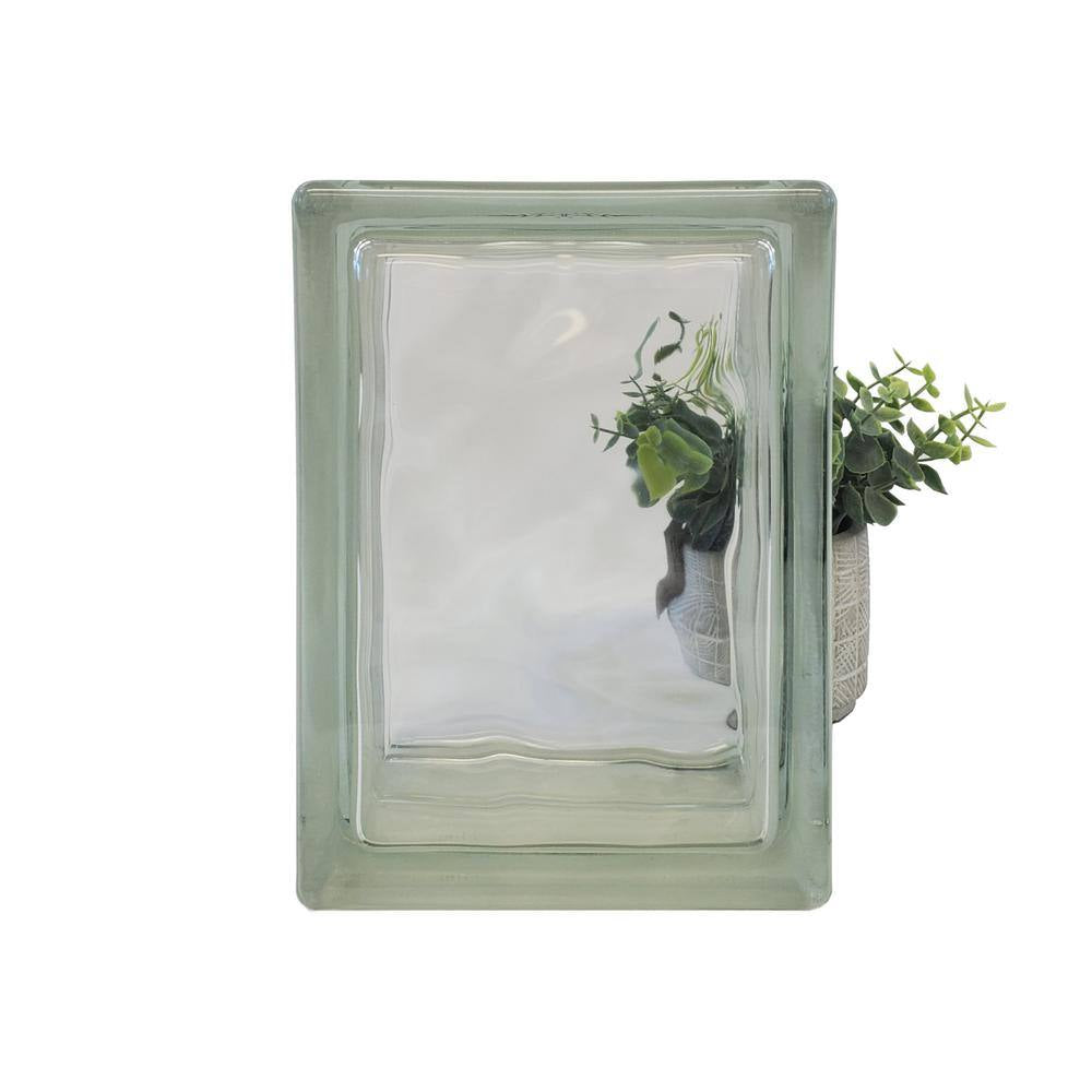 Nubio 4 In. Thick Series 6 In. X 8 In. X 4 In. (8-Pack) Wave Pattern Glass Block (Actual 5.75 X 7.75 X 3.88 In.)