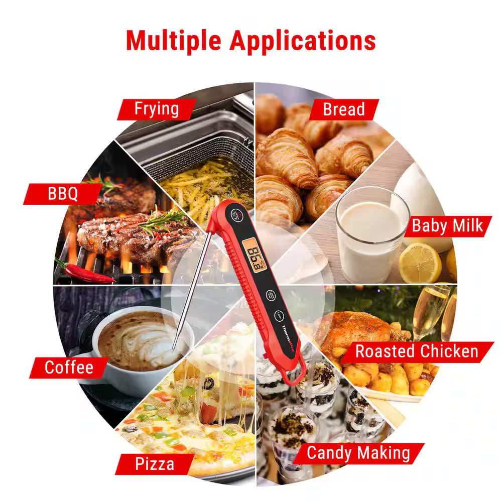 Waterproof Digital Instant Read Meat Thermometer Food Candy Cooking Kitchen Thermometer