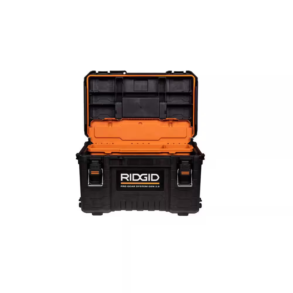 Pro Gear System Gen 2.0 Stackable Durable 22 In. Modular Tool Box Storage with Heavy Duty Latches and Handles