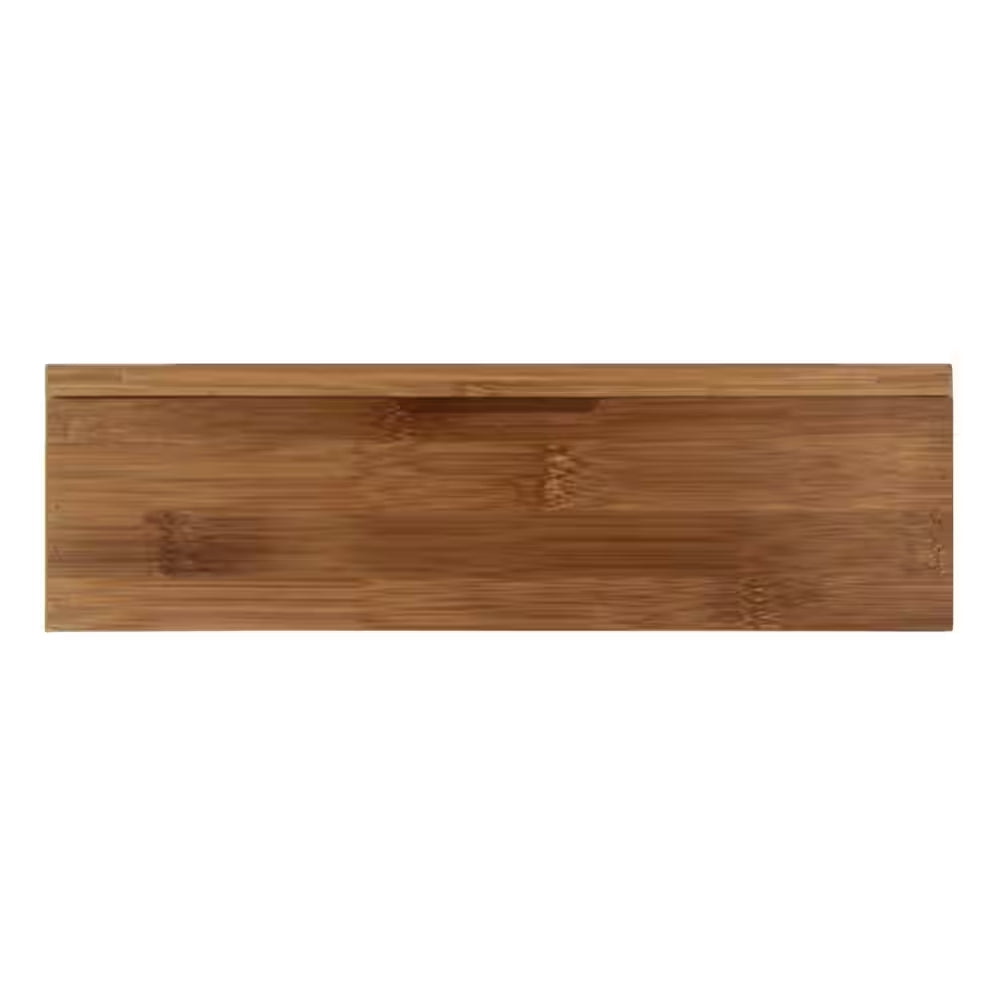 8-Compartment Bamboo Tea Box with Hinged Lid