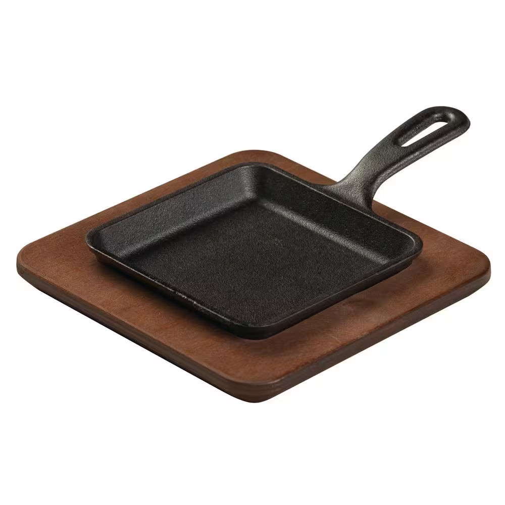 5.5 In. Square Cast Iron Skillet