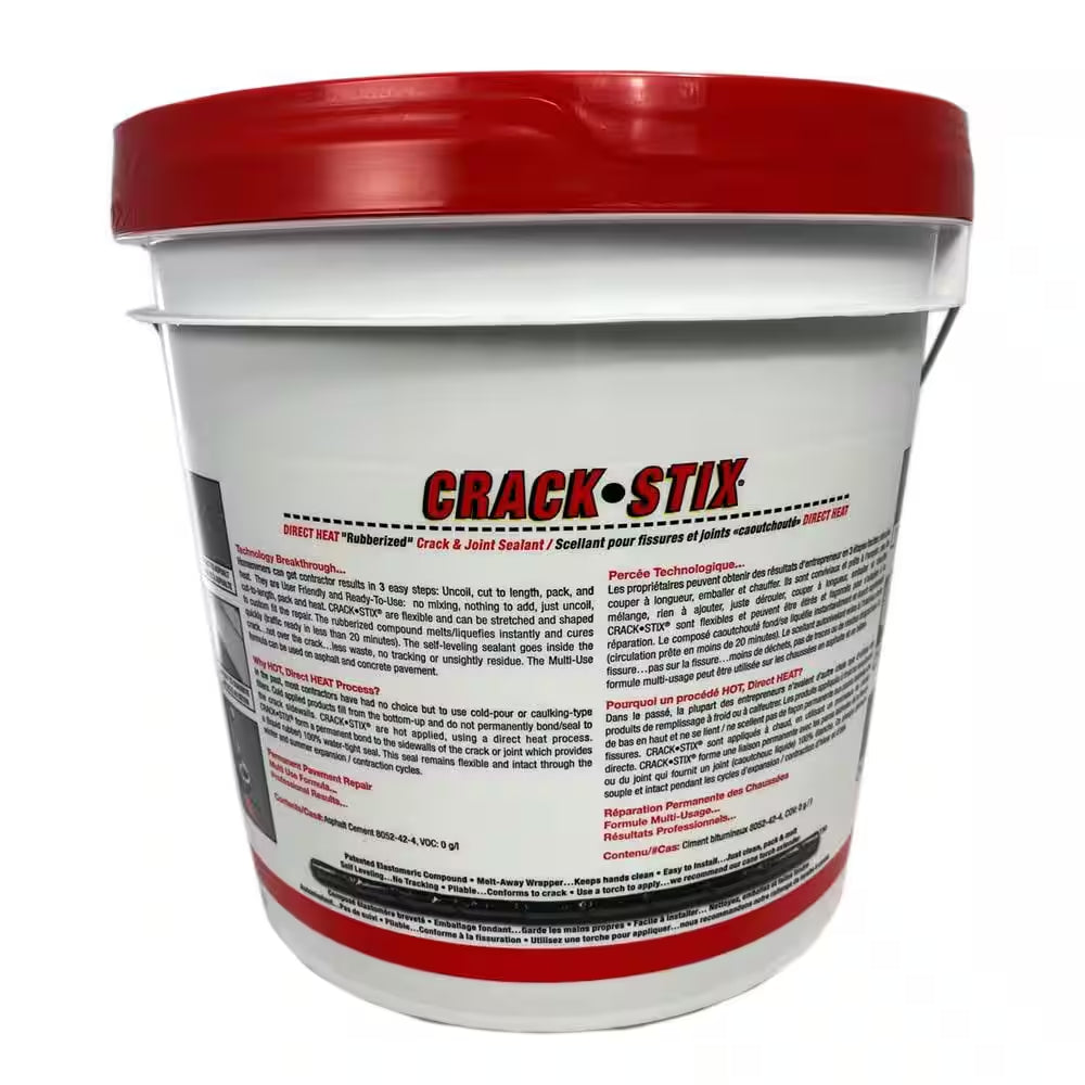 10 Lb. 125 Ft. Medium Black Permanent Blacktop Crack Filler