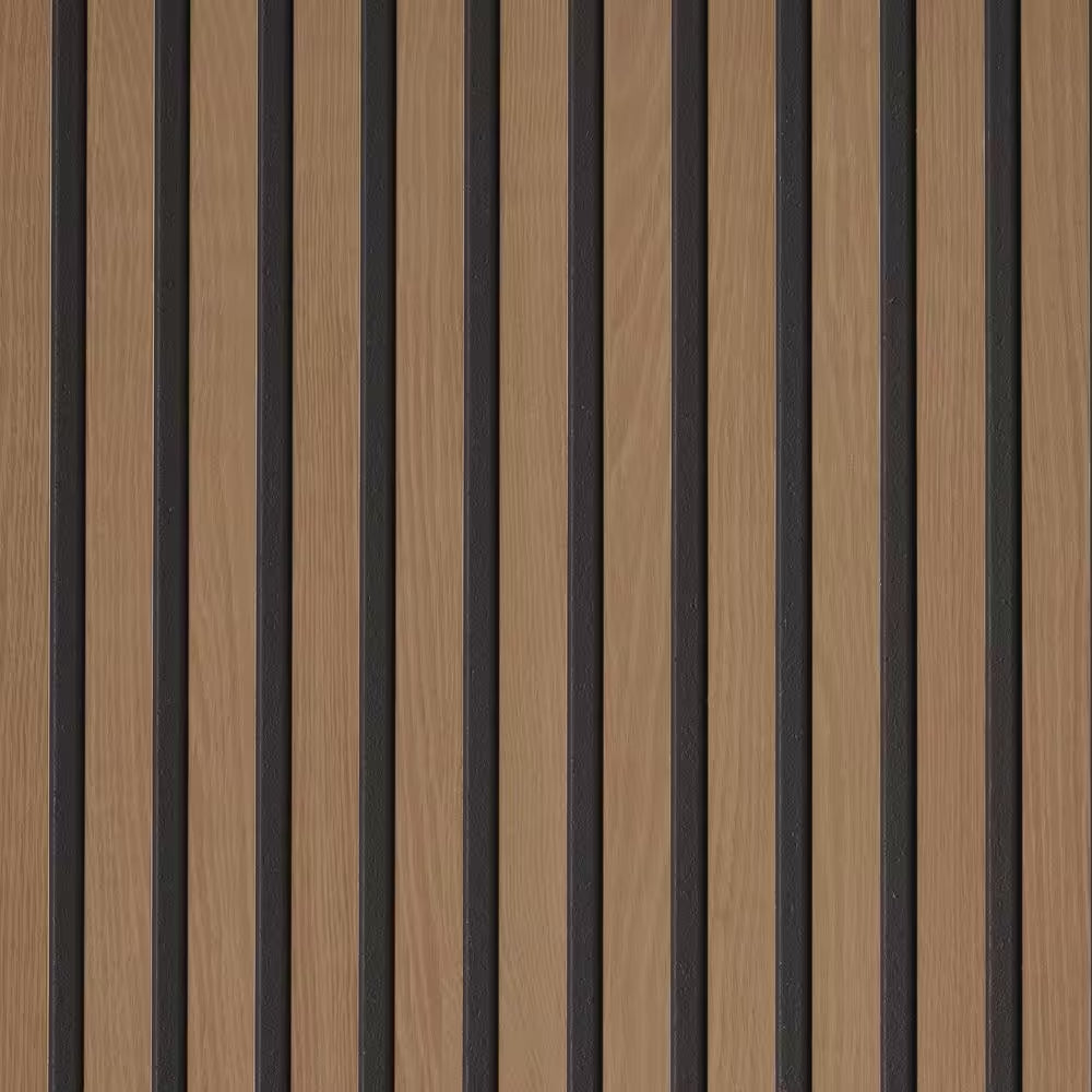 5/16" X 48" X 96" Natural Oak Decorative Slat Wall Panel