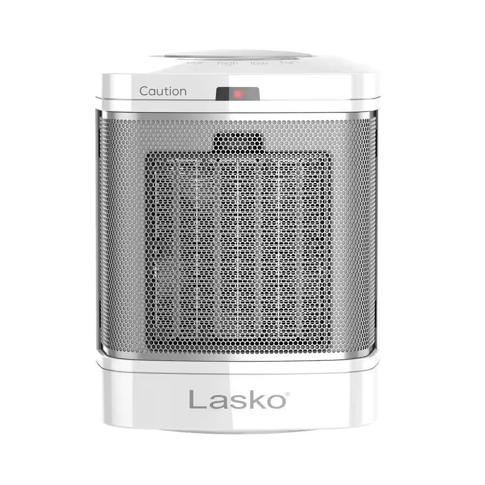 1500-Watt 7.65 In. Electric Bathroom Ceramic Space Heater with Fan and ALCI Safety Plug