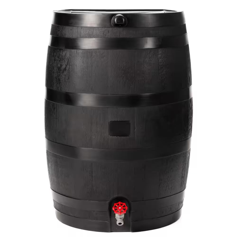 50 Gal. Rain Barrel Black Colour with Plastic Spigot