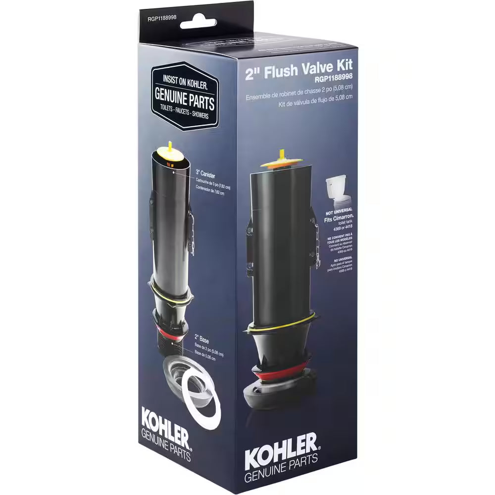 2 In. Toilet Flush Valve Kit