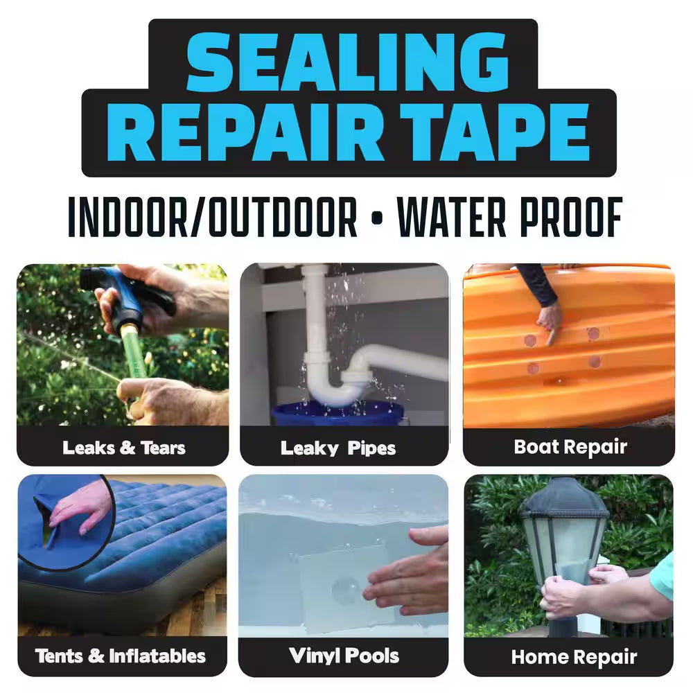 Alien Shield 4 In. Wide X 5 Ft. Long Transparent Ultra-Durable Waterproof Indoor and Outdoor Tape (3-Pack)