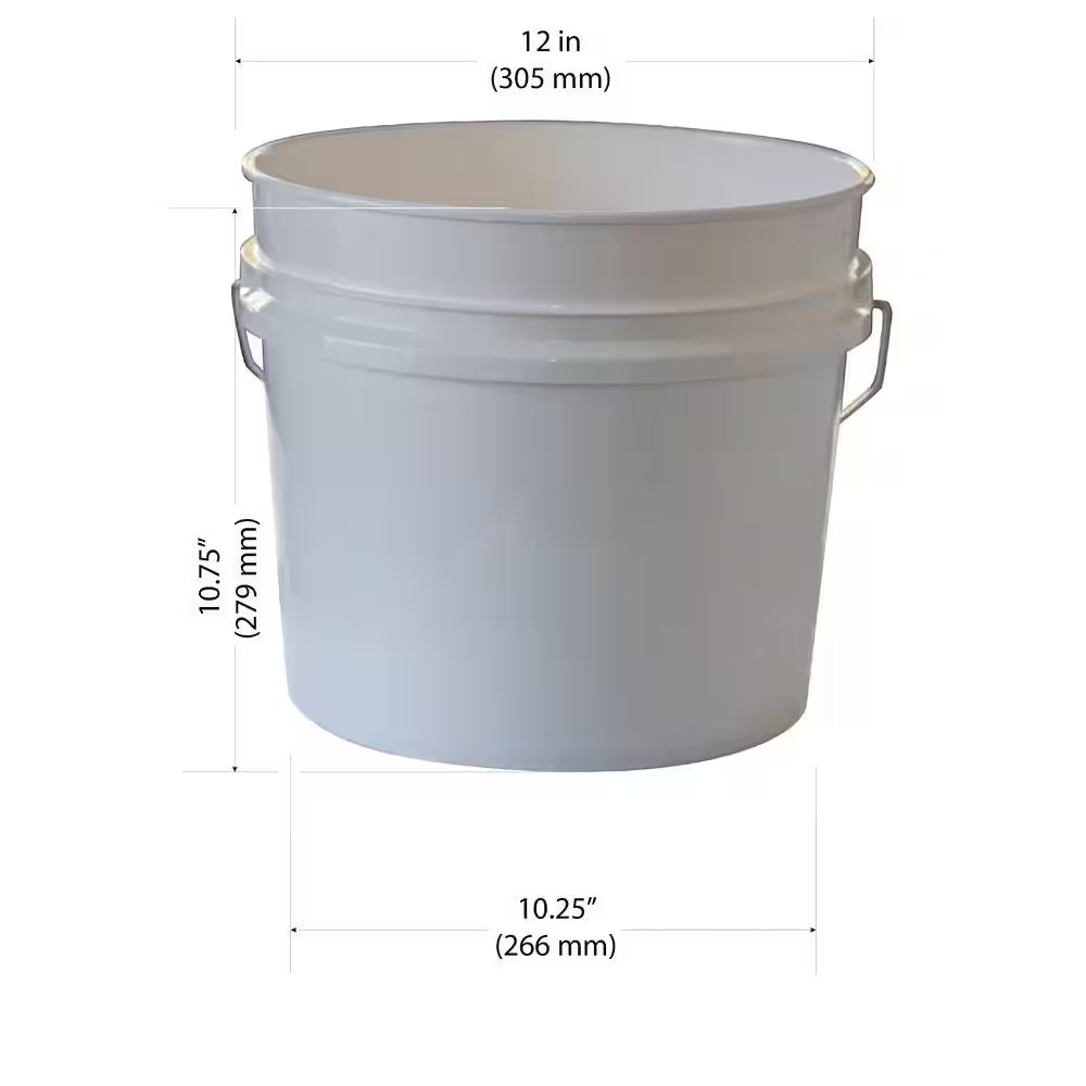 3.5 Gal. White Bucket (10-Pack)