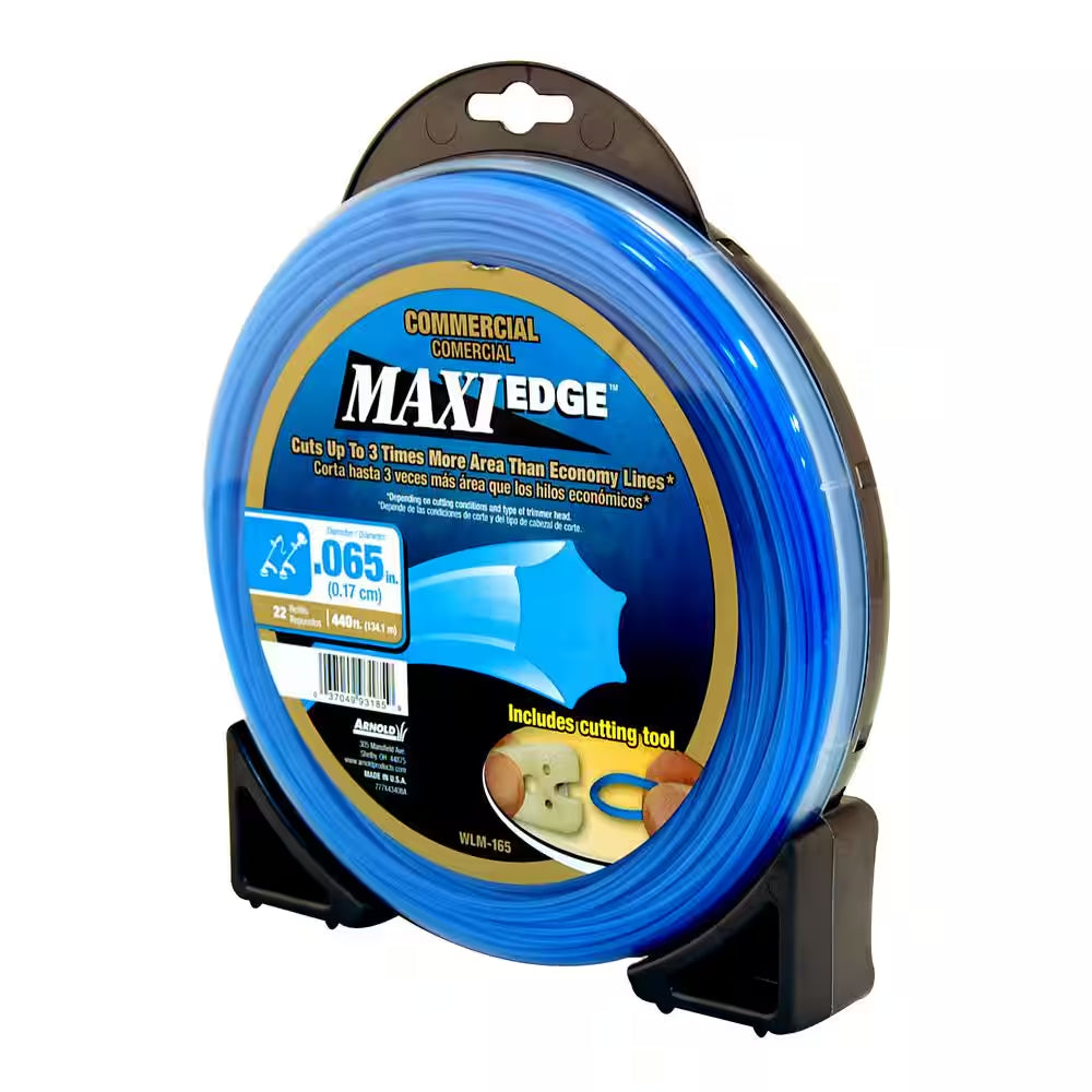 Commercial Maxi-Edge 440 Ft. 0.065 In. Universal 6 Point Star Trimmer Line with Line Cutting Tool