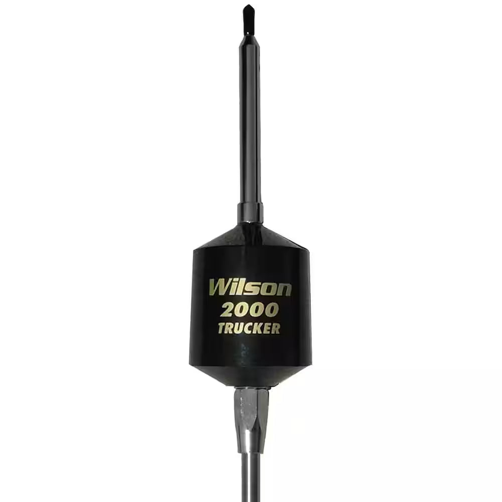 T2000 Series Mobile CB Trucker Antenna in Black with 10 In. Shaft