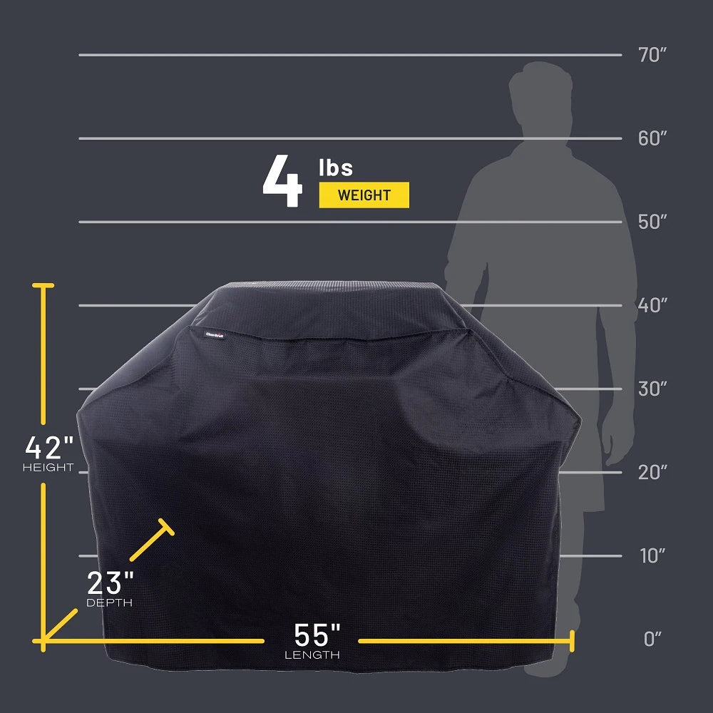 Diamond Series Medium 55-In W X 42-In H Black Fits Most Cover