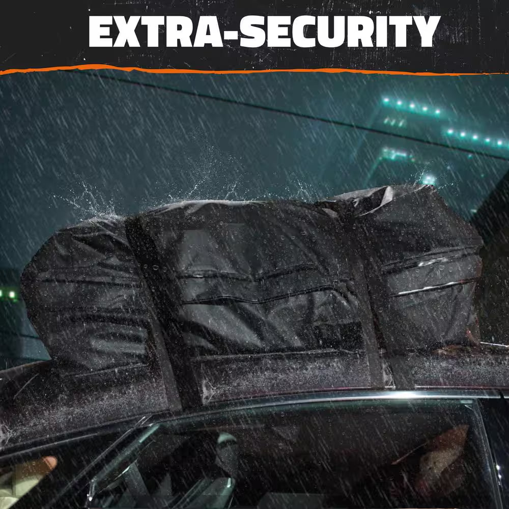 25 Cu. Ft. Waterproof Rooftop Carrier Bag Capacity Storage Roof Bag Use with or without Racks/Bars Accessories Included