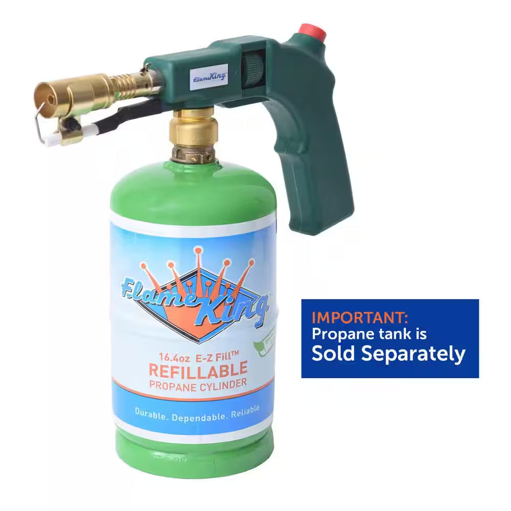 27,000 BTU Propane Handheld Torch with Self Ignition for 1 Lb. Propane Cylinder