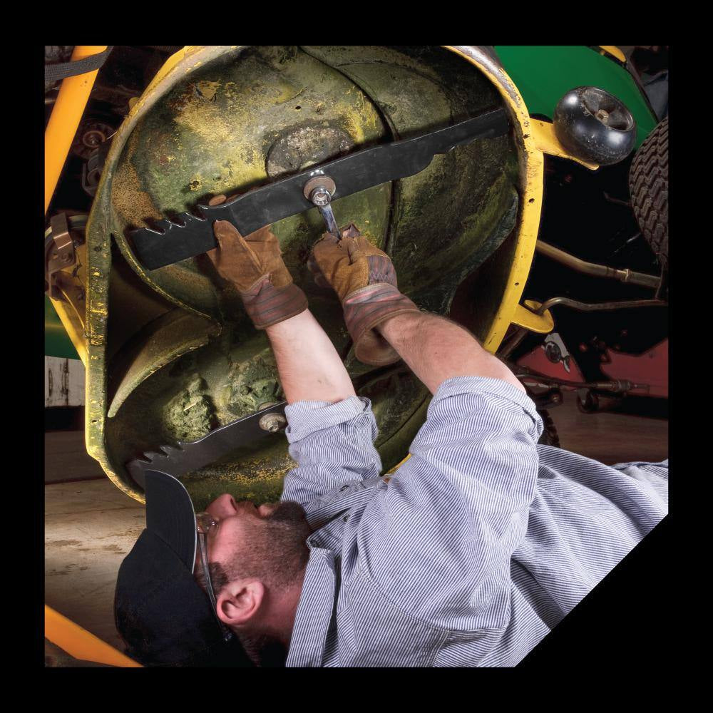 Riding Lawnmower Blades for 46 In. Deck, Fits Cub Cadet Riding Mowers, Set of 2 (46MGS1ML2)