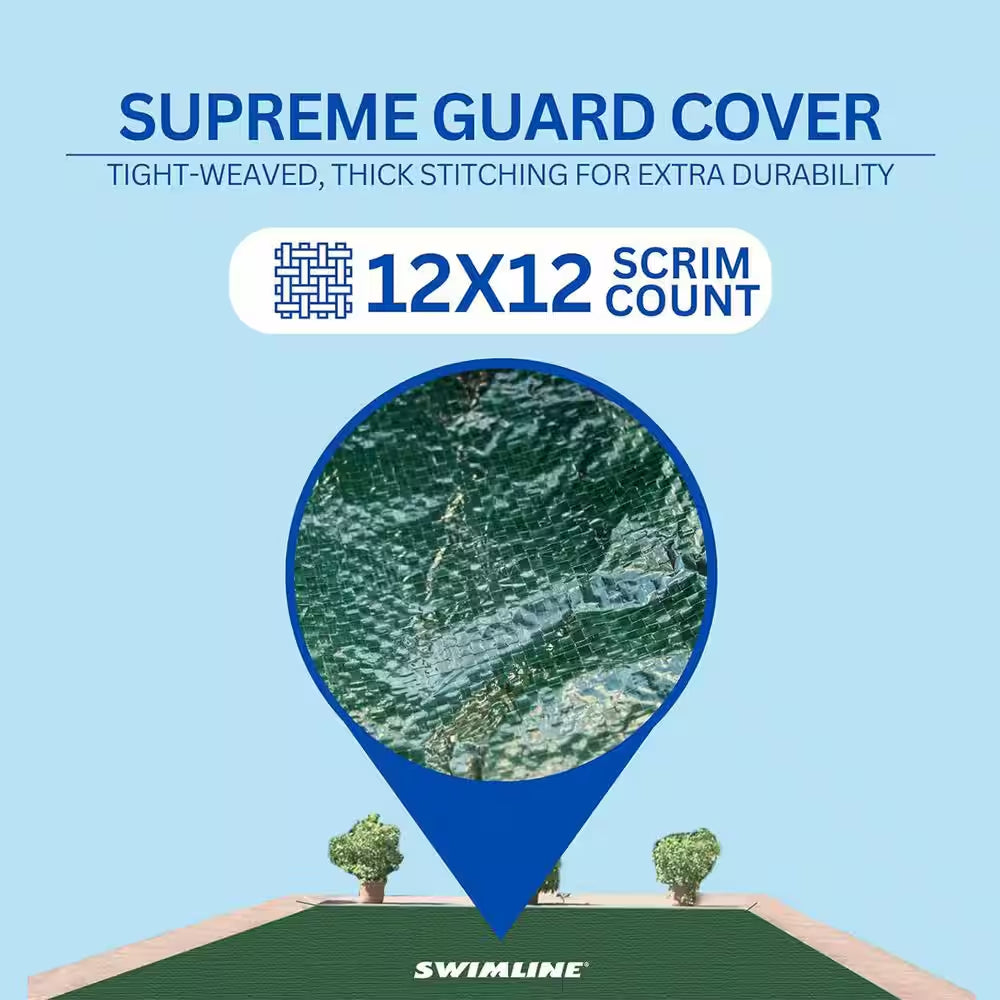 Hydrotools Supreme Guard Winter Pool Cover for 18 X 36 Ft. Inground Pools