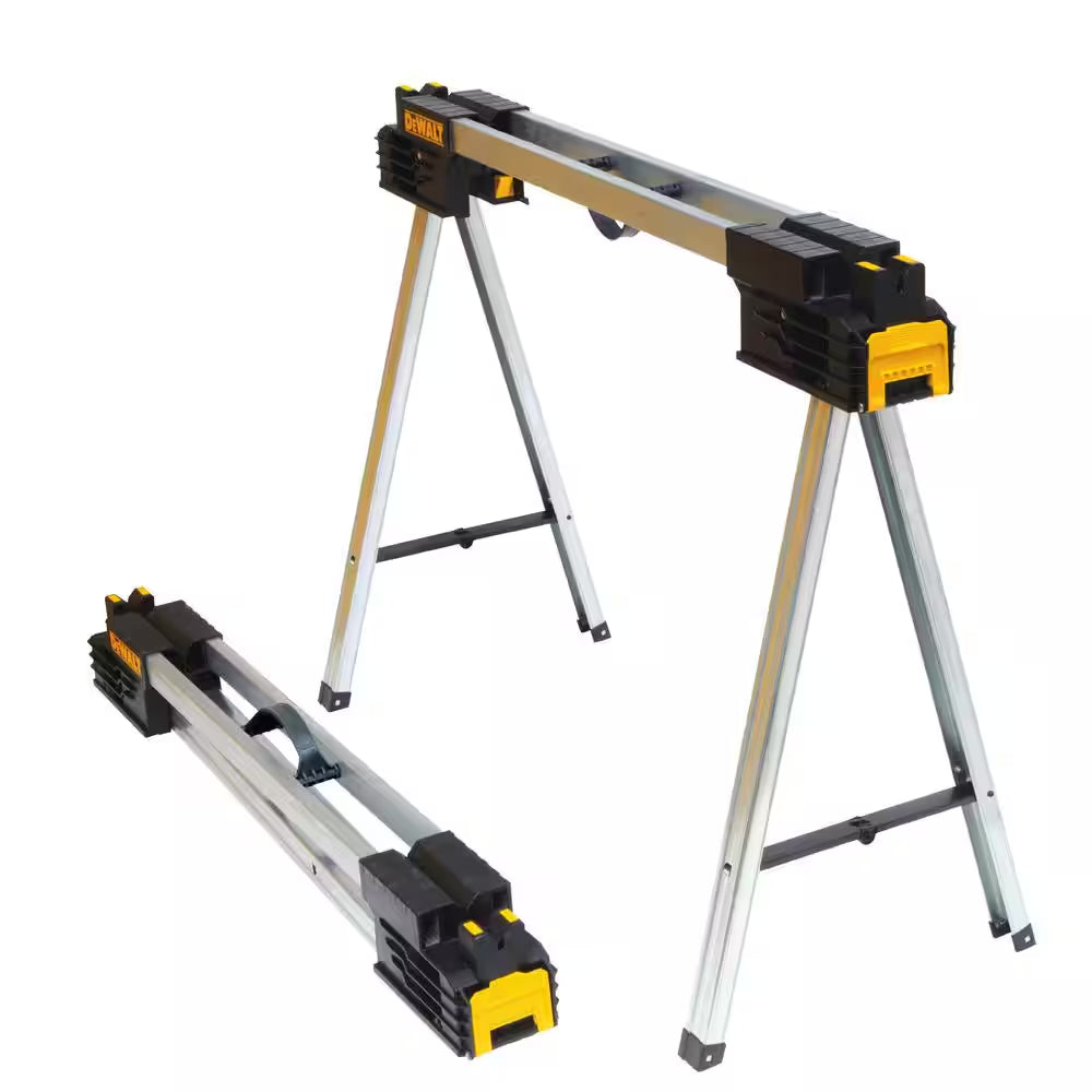 32 In. Metal Folding Sawhorse (2 Pack)