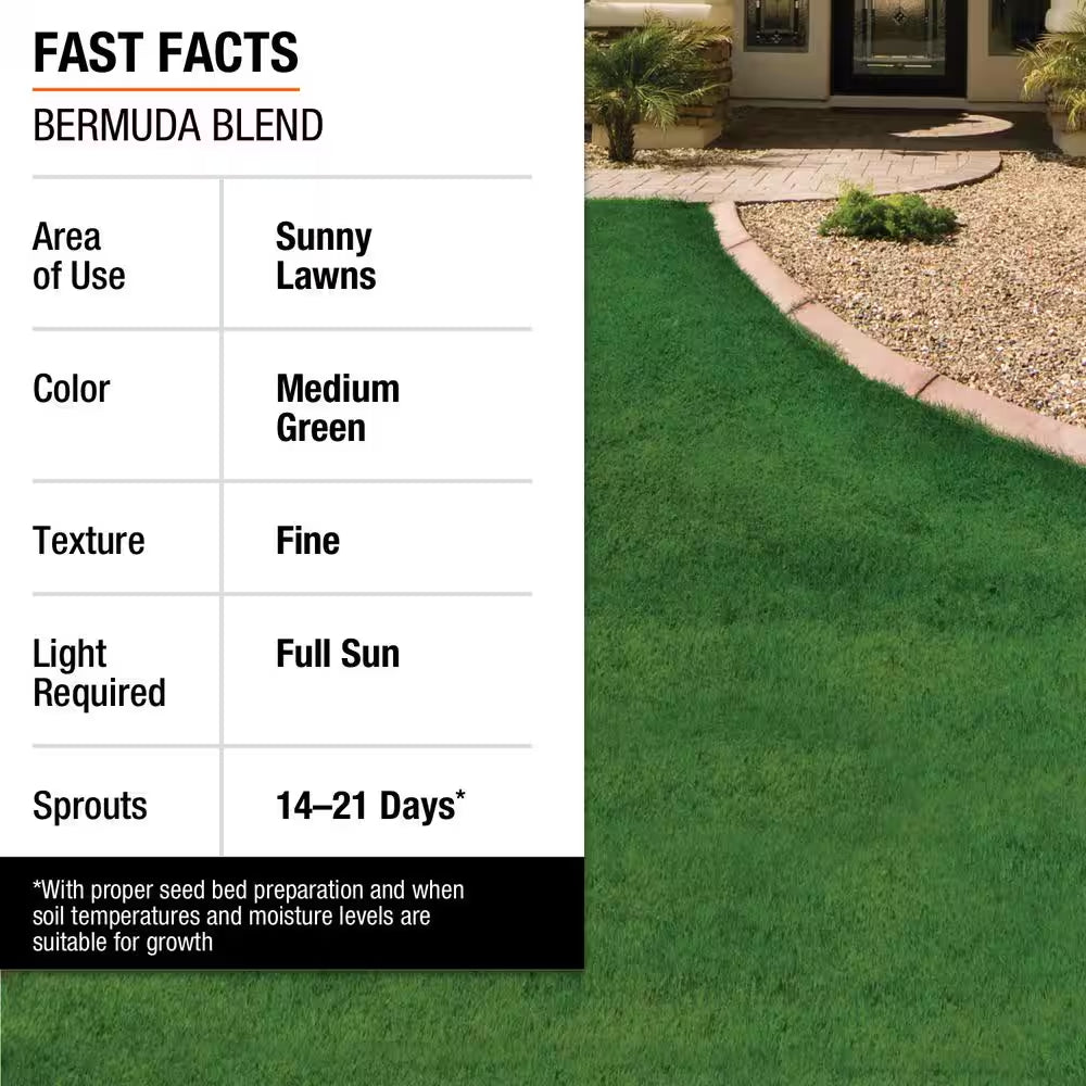 10 Lbs. Bermuda Grass Seed Blend with Water Saver Seed Coating