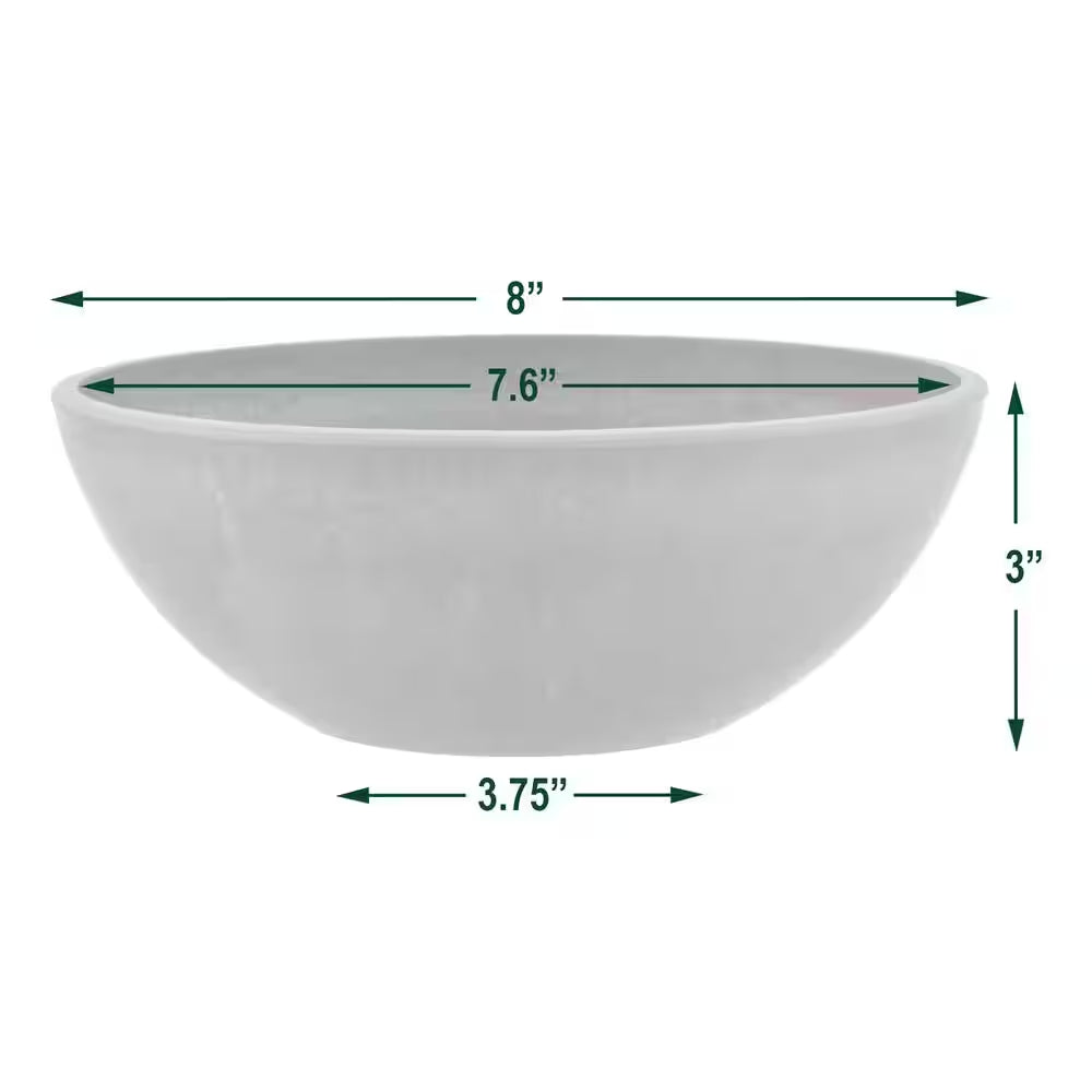 Garden Bowl 8 In. X 3 In. Terra Cotta PSW Pot