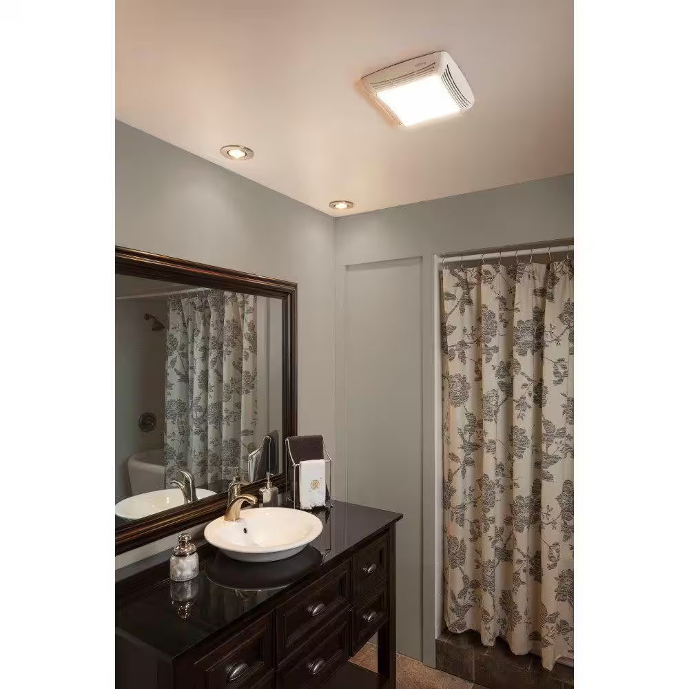 50 CFM Ceiling Bathroom Exhaust Fan with Incandescent Light