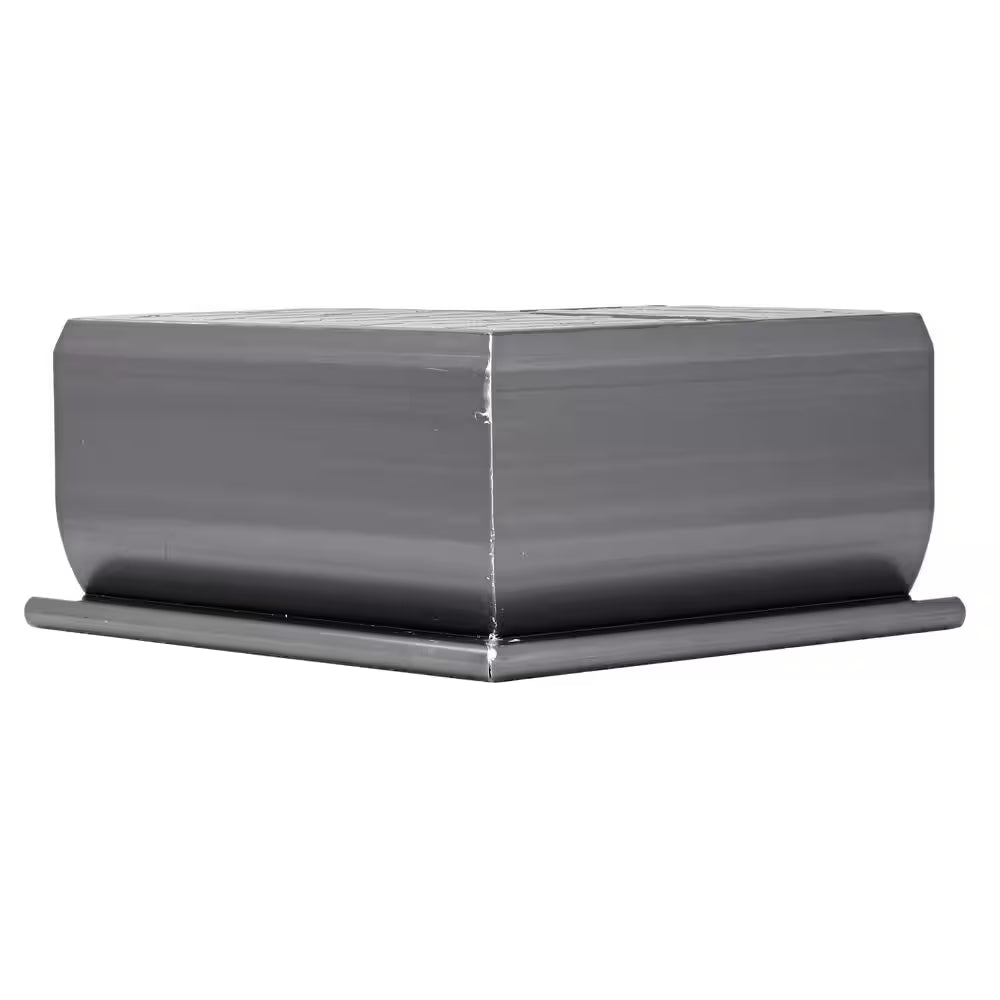 Spee-D Channel Drain 90 Degree Elbow and Grate, Gray Plastic