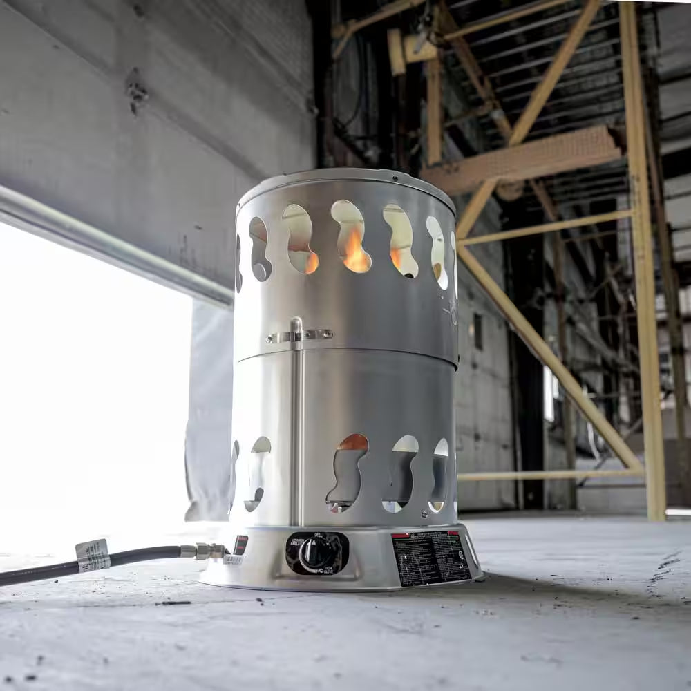 80,000 BTU Convection Portable Propane Outdoor Space Heater with 10 Ft. Hose and Regulator