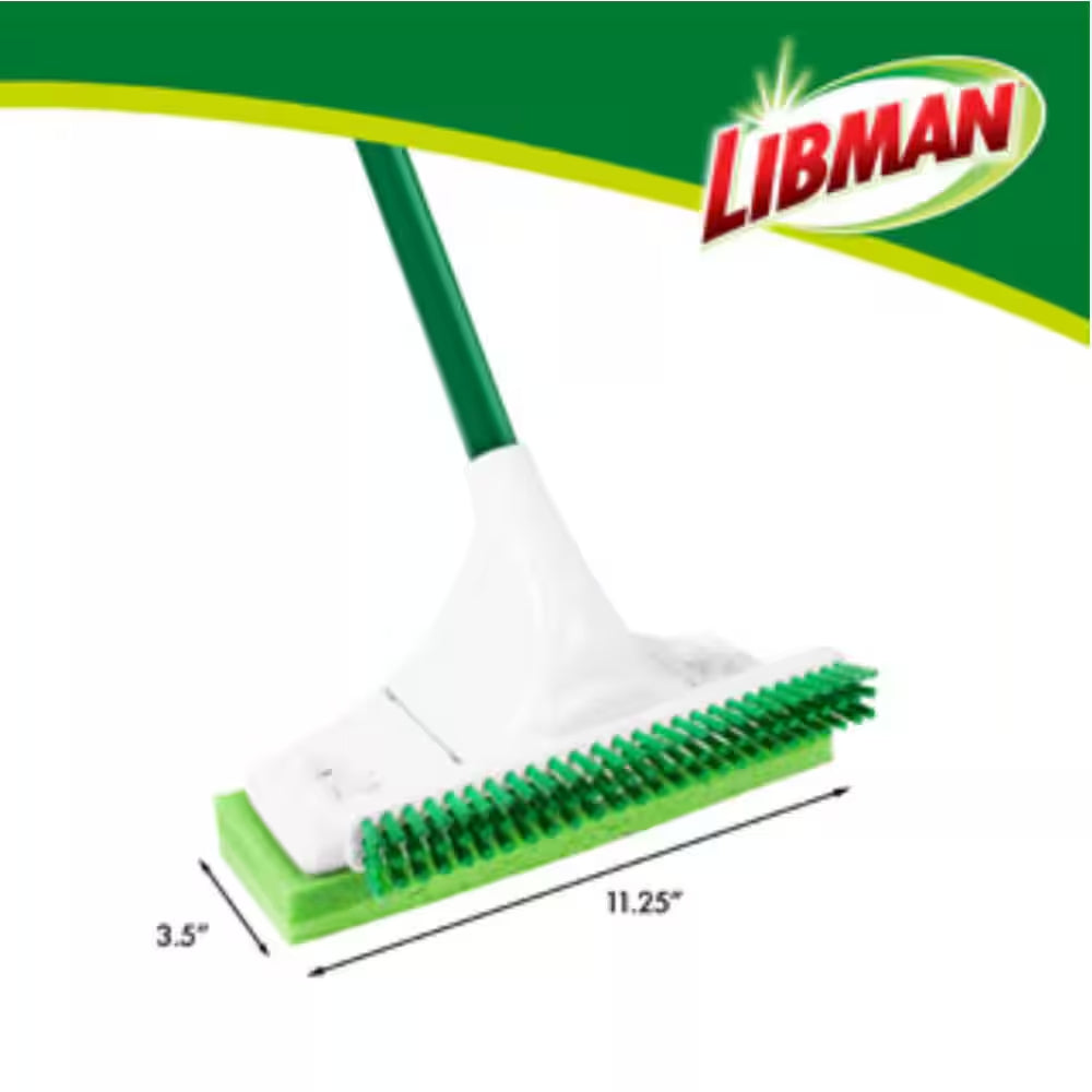 11.25 In. Big Gator Sponge Mop with Scrub Brush Head Refill (2-Pack)