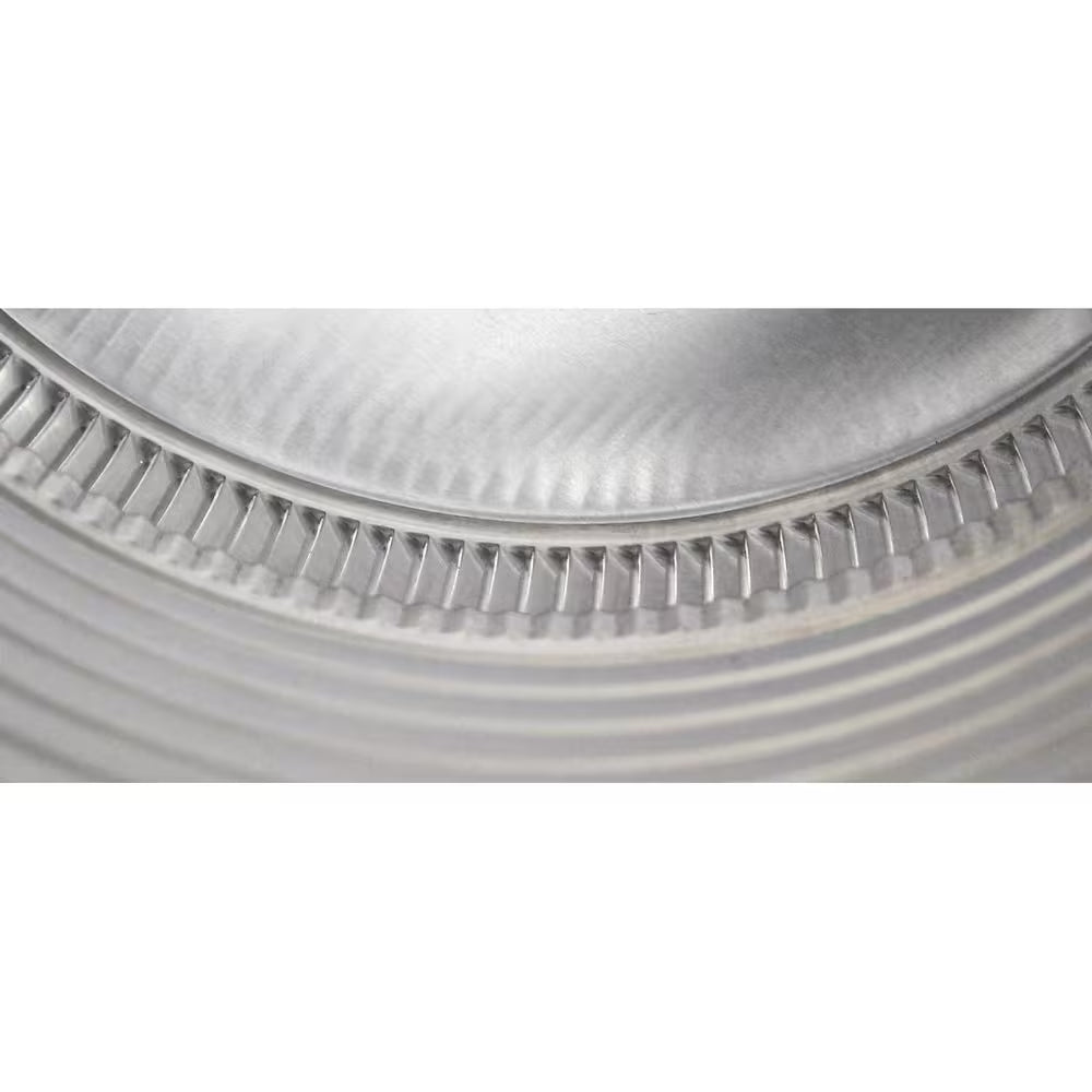 Keepa Vent 10 In. Dia 78 Sq. In. NFA Aluminum Finish Static Roof Vent for Flat Roofs with 11 In. High Collar