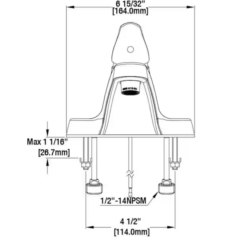 Aragon 4 In. Centerset Single-Handle Low-Arc Bathroom Faucet in Polished Chrome