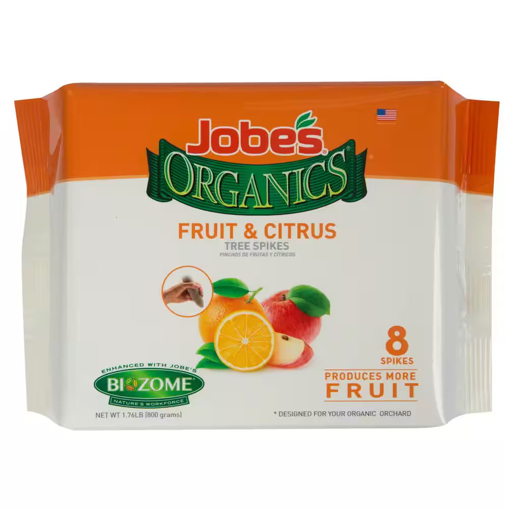 1.76 Lb. Organics Fruit and Citrus Fertilizer Spikes with Biozome, OMR ...