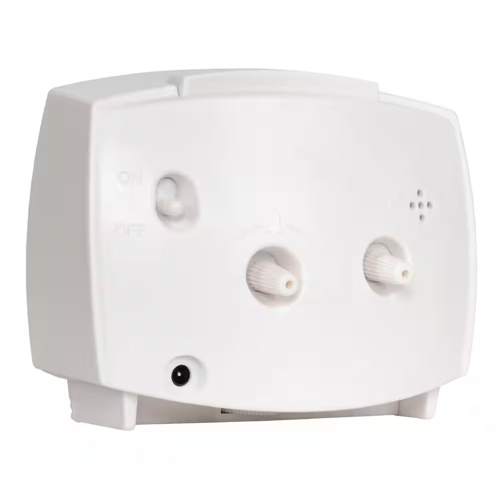 3 In. Tall Electrical Analog White Alarm Clock with Backlight