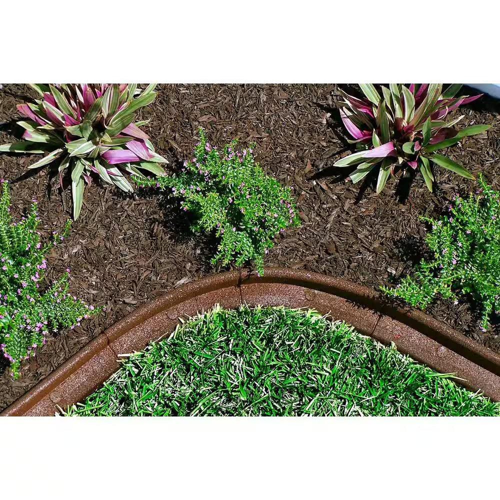 Ecoborder 4 Ft. Brown Rubber Landscape Edging (6-Pack)