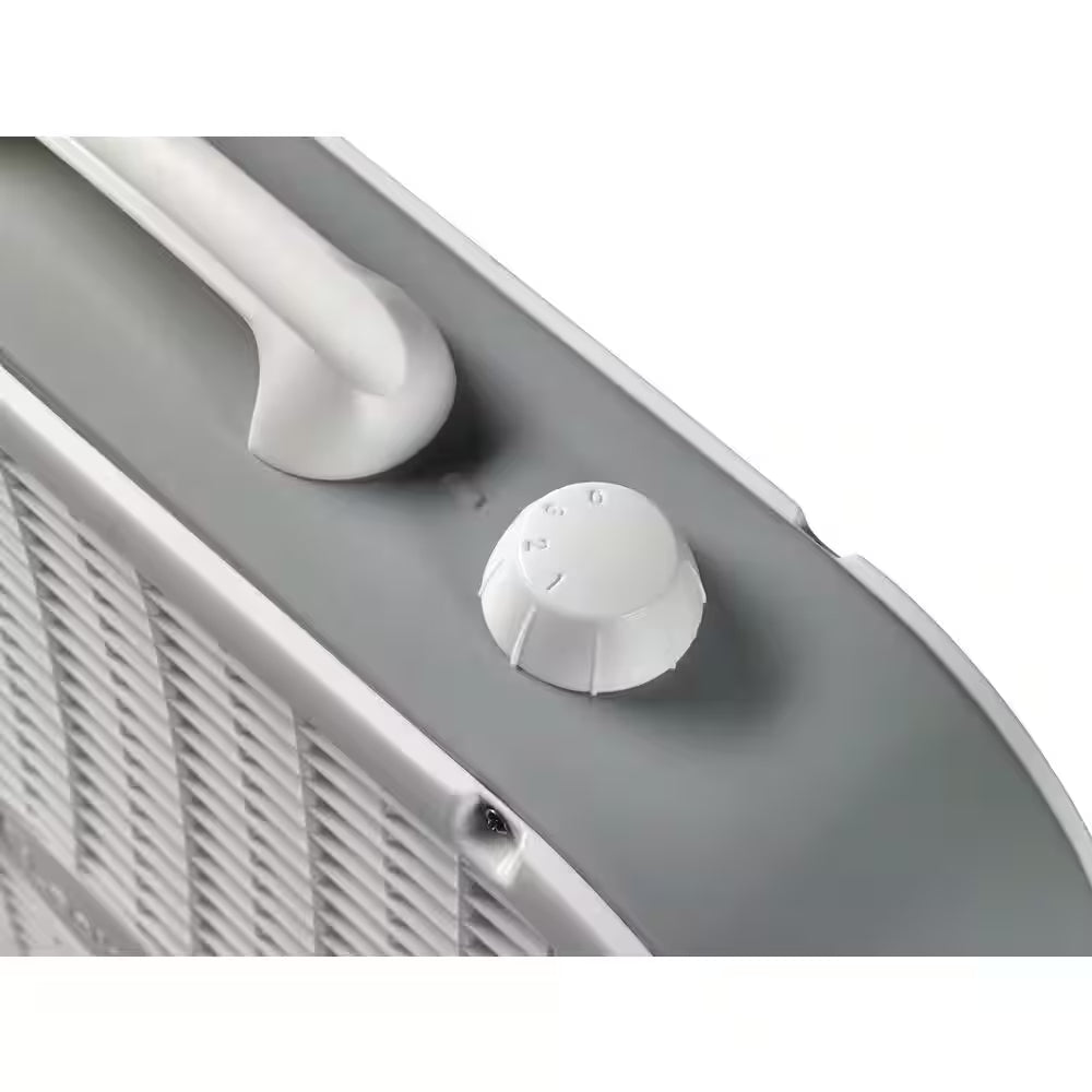 20 In. 3 Speed Air Circulating Box Fan for Home in White with save Smart Technology, 1820 CFM and Carry Handle